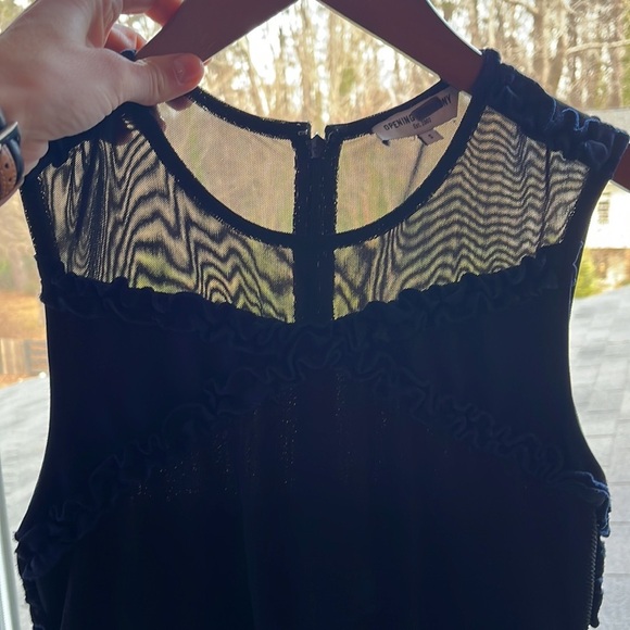 Opening Ceremony black and blue ruffled midi dress - Picture 7 of 10